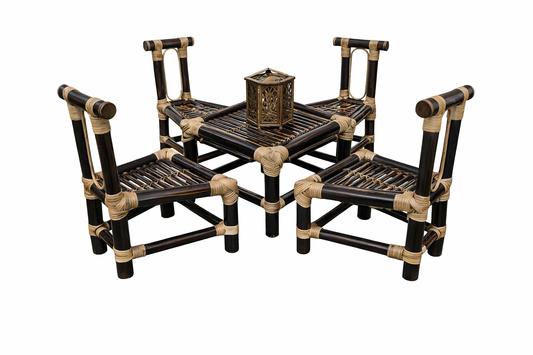 Bamboo Table and 4 chair set