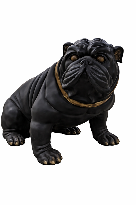 Bulldog Statue Figurine Bust Sculpture Indoor Outdoor dog