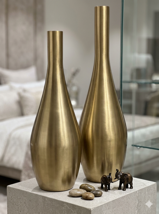 Bernina Opulence Metal Tall Vase-2P